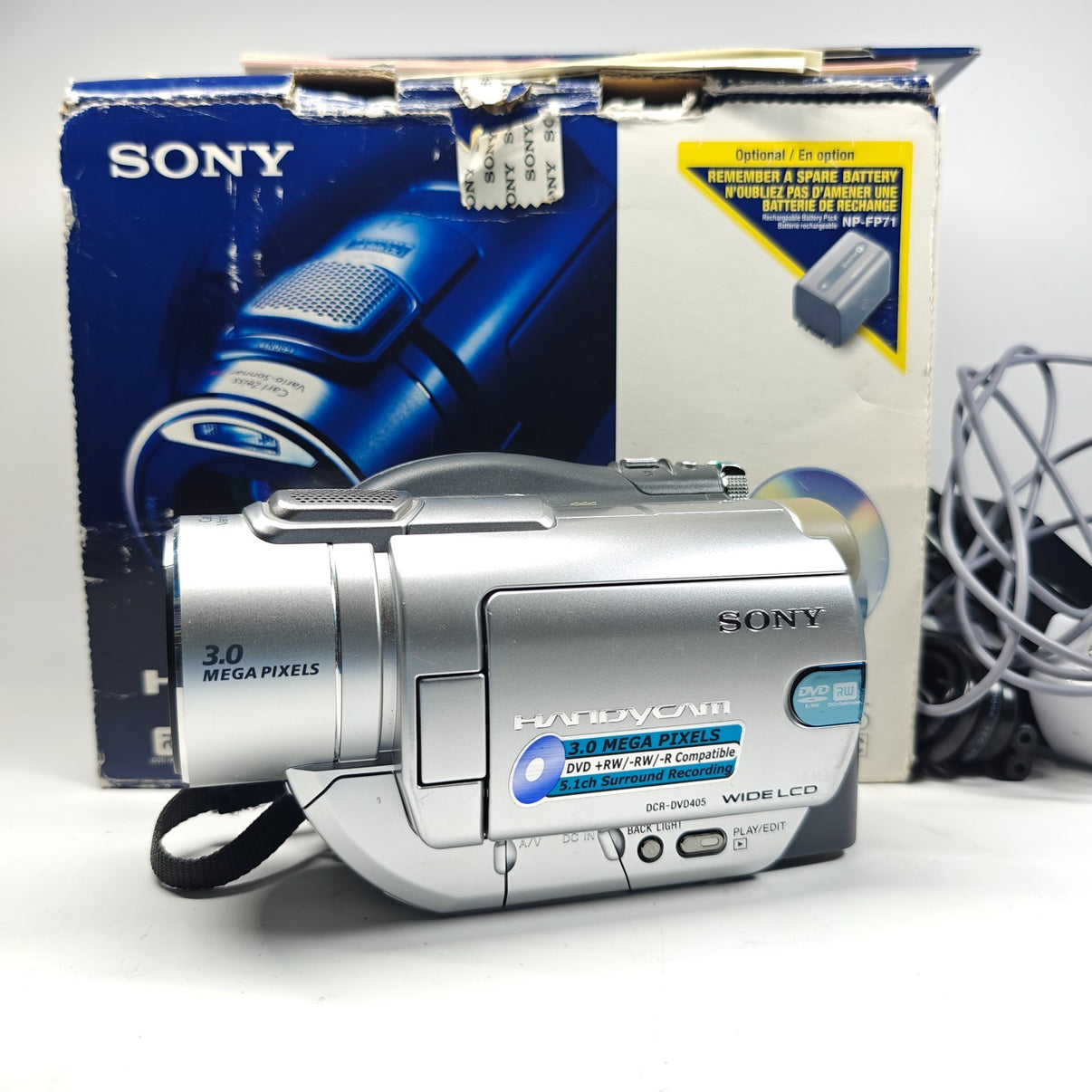Sony Handycam DCR-DVD405E Camcorder 3.0MP 10x Night Vision Video Cam Boxed - Native Sole Cameras