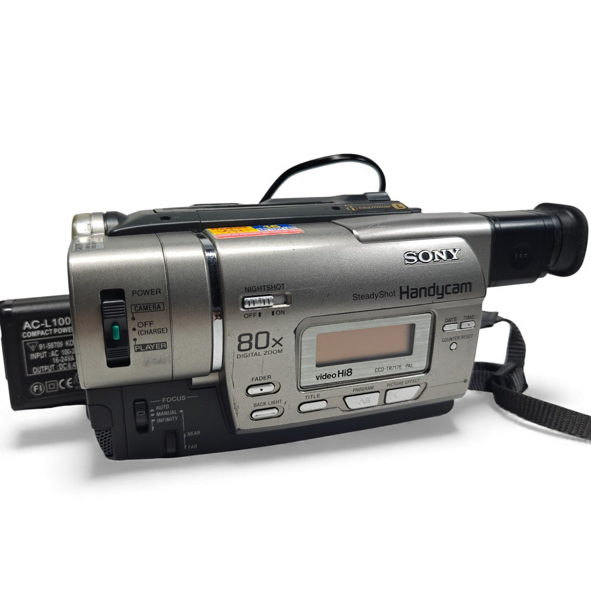 Sony Handycam CCD-TR717E Video Hi8 Camcorder Analogue 80x NightShot + Charger - Native Sole Cameras
