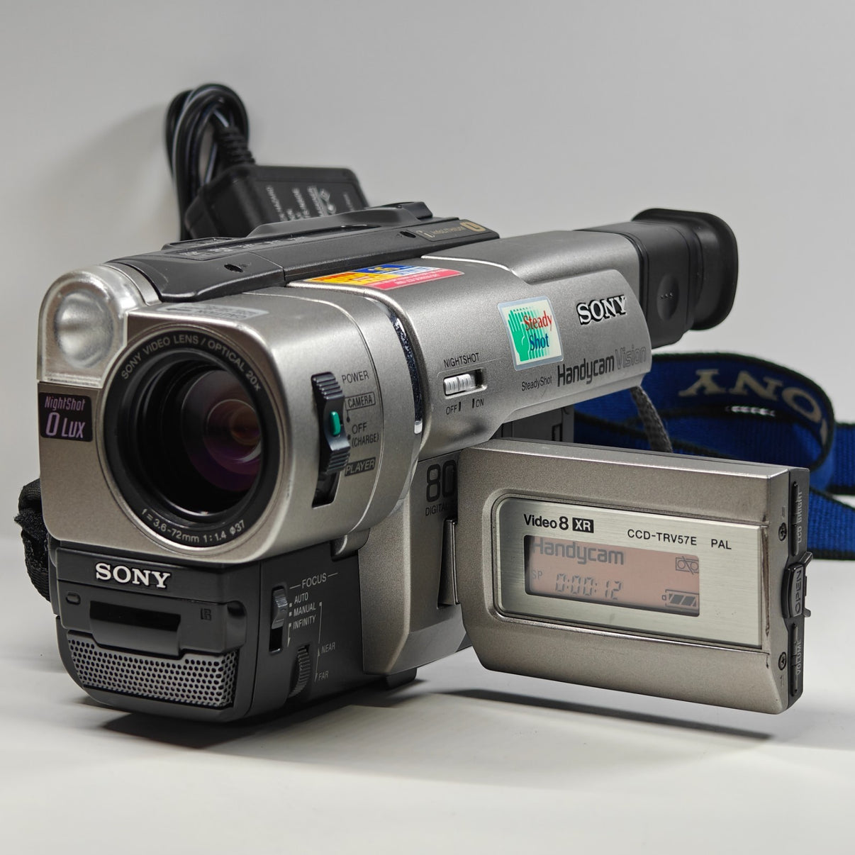 Sony Handycam CCD-TRV57E Video8 XR Camcorder 80x Zoom NightShot PAL + Charger - Native Sole Cameras