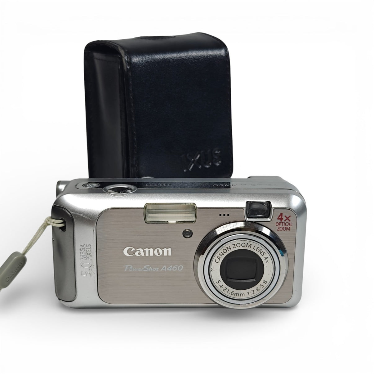 Canon PowerShot A460 5MP Digital Camera Silver Retro Digicam Y2K + Case - Native Sole Cameras