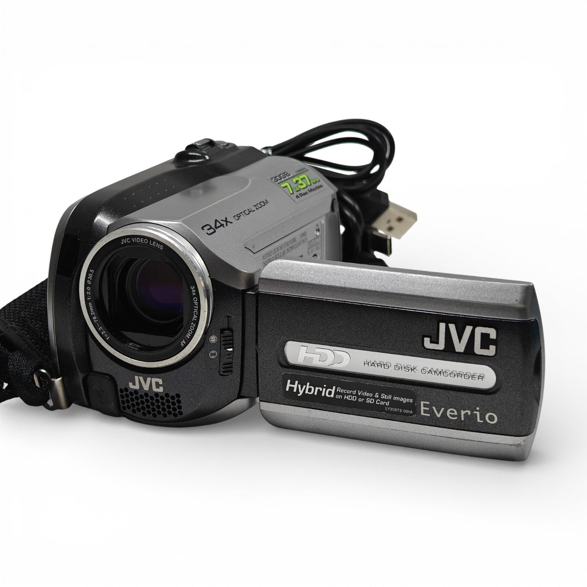 JVC Everio GZ-MG130 Camcorder 30GB HDD 34x Optical Zoom Video Camera + Charger - Native Sole Cameras