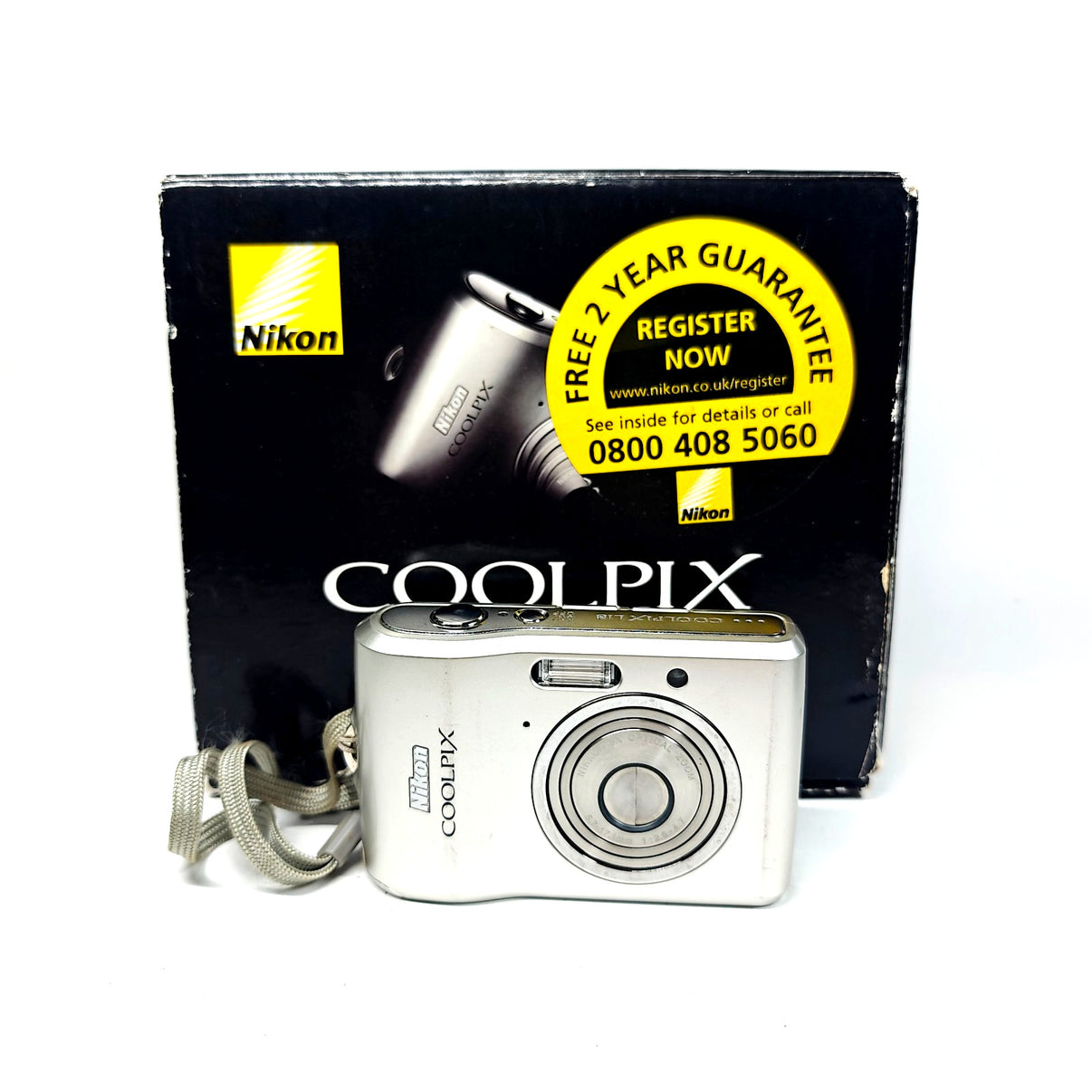 Nikon COOLPIX L18 8.0MP Digital Camera Silver Compact Digicam - Boxed - Native Sole Cameras