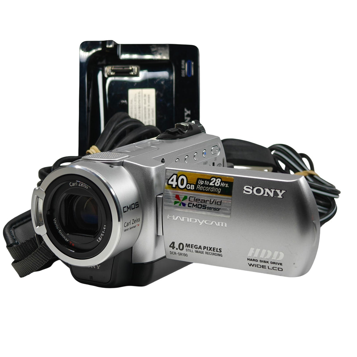 Sony Handycam DCR-SR190E Camcorder 40GB HDD CMOS Night Vision + Charger Dock - Native Sole Cameras