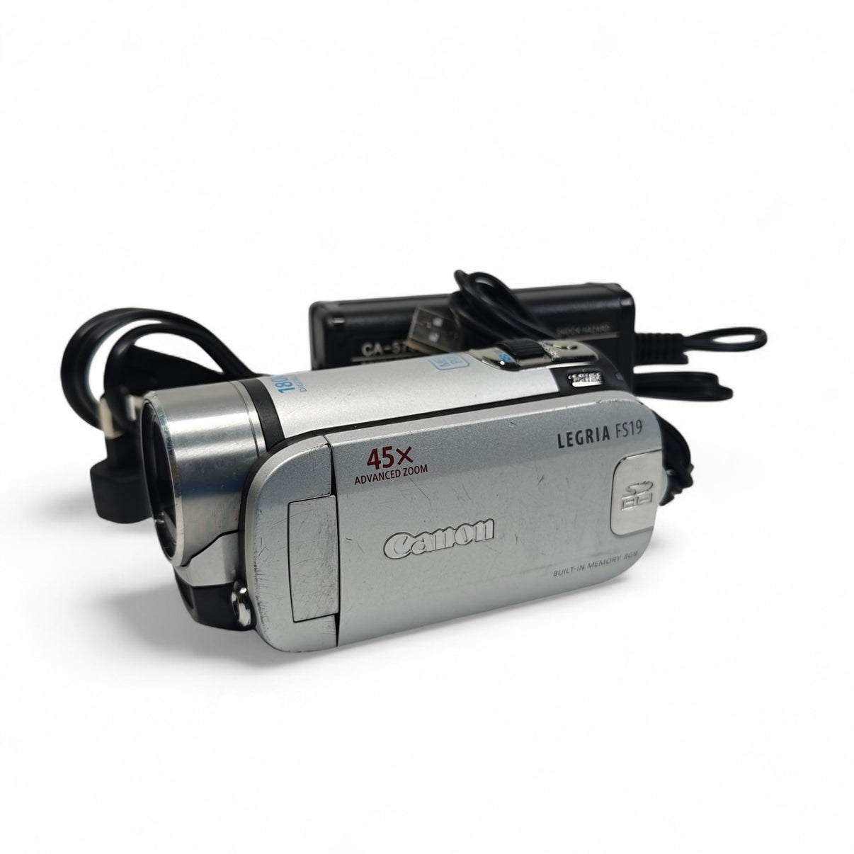 Canon Legria FS19 Camcorder 45x Zoom 8GB Memory Video Camera, Charger, USB - Native Sole Cameras