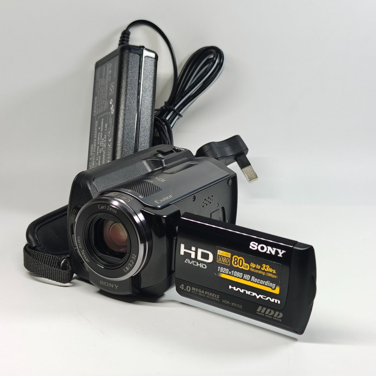 Sony Handycam HDR-XR105E Camcorder 80GB HDD Full HD 4MP 10x Zoom CMOS + Charger - Native Sole Cameras