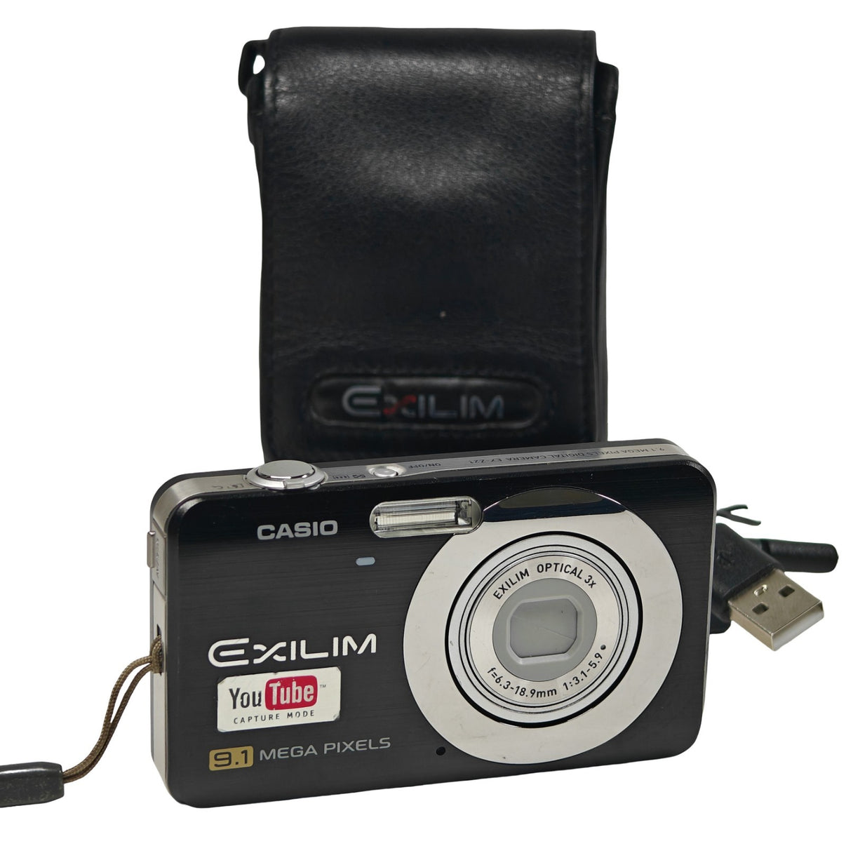 Casio Exilim EX-Z21 9.1MP Digital Camera Black 3x Zoom Digicam + Charger + Case - Native Sole Cameras