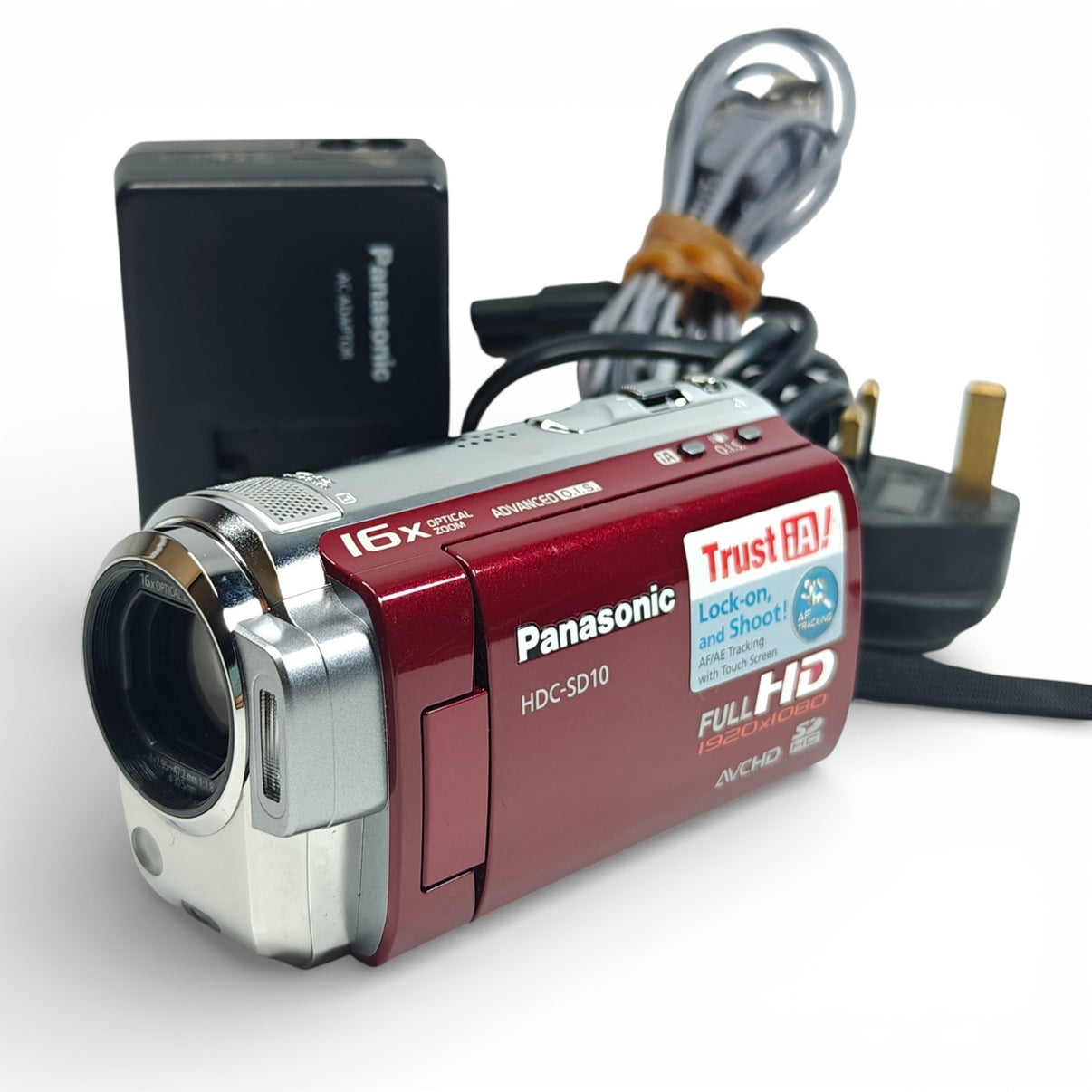Panasonic HDC-SD10 Camcorder 1080p HD High Def 16x Zoom Video Camera + Charger - Native Sole Cameras