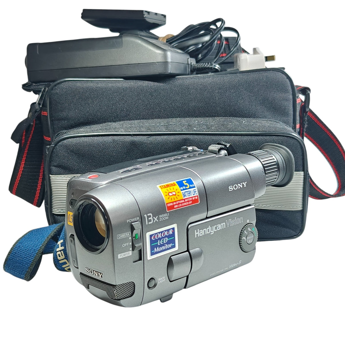 Sony Handycam CCD-TRV10E Camcorder Video8 Tape PAL 13x Retro Cam + Charger + Bag - Native Sole Cameras