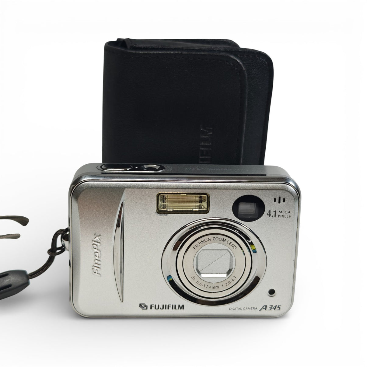 Fujifilm FinePix A345 4.1MP Digital Camera Silver Retro Compact Digicam + Case - Native Sole Cameras