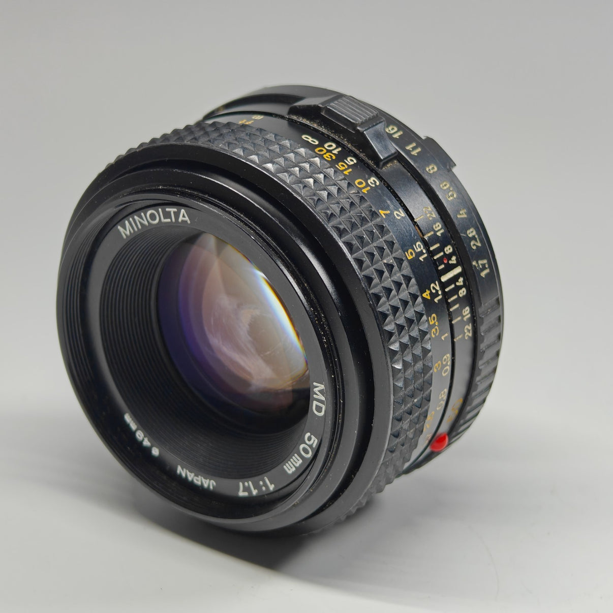 Minolta MD 50mm 1:1.7 Manual Focus Lens for MD Mount Cameras - Very Good - Native Sole Cameras