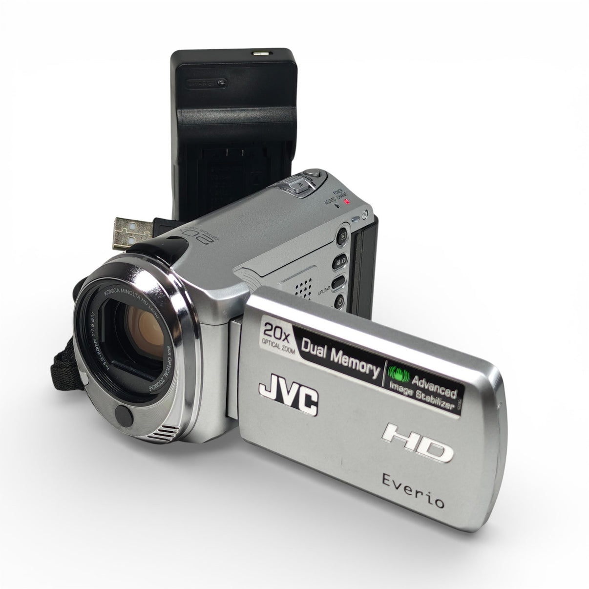 JVC Everio GZ-HM300 Camcorder 1.37MP CMOS 20x Digital Video Camera + Charger - Native Sole Cameras