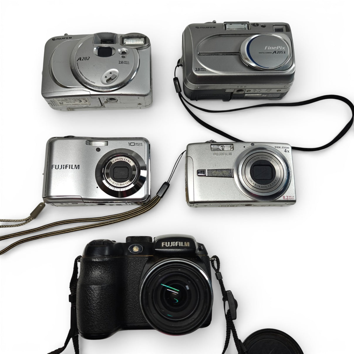 5x Fujifilm Digital Cameras Job Lot - FinePix AV10 A205 S F480 A202 S1000fd - Native Sole Cameras