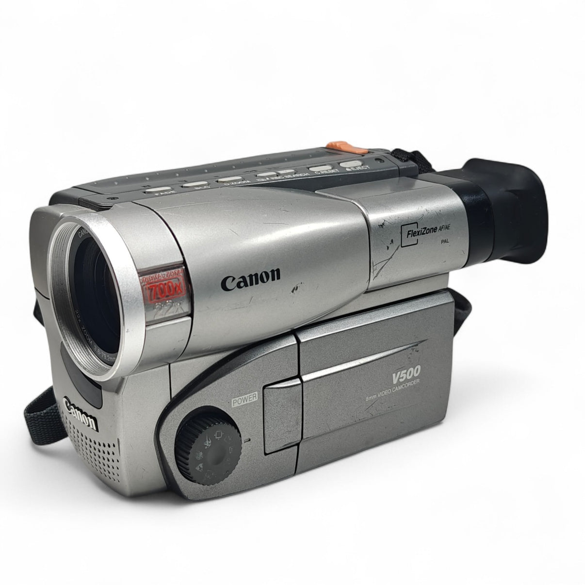 Canon V500 Camcorder Silver 700x Zoom LCD Retro 8mm Video Tape
