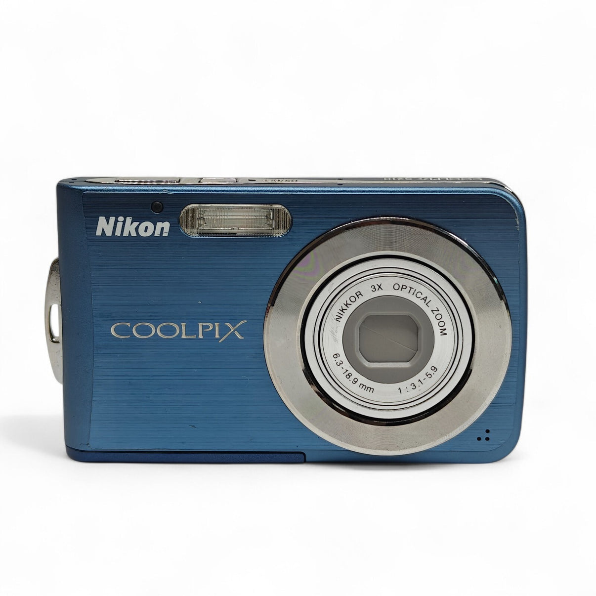 Nikon COOLPIX S210 Digital Camera Blue 8.0MP 3x Nikkor Zoom, Battery, Charger - Native Sole Cameras