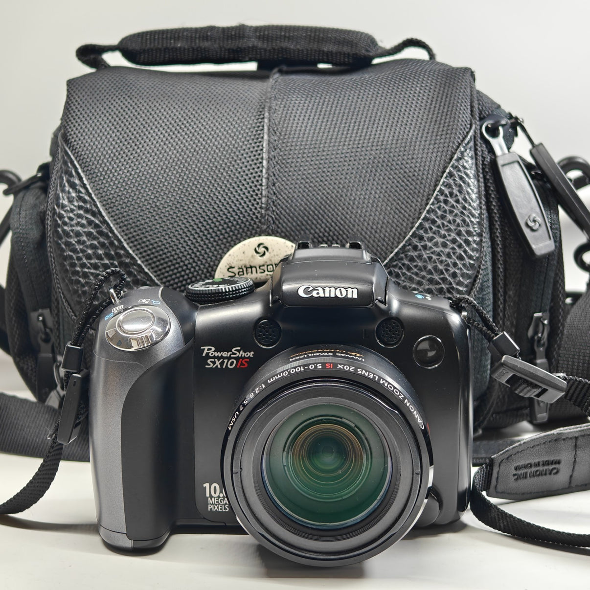 Canon PowerShot SX10 IS Digital Camera Black 10.0MP 20x Zoom Flip Screen + Bag - Native Sole Cameras