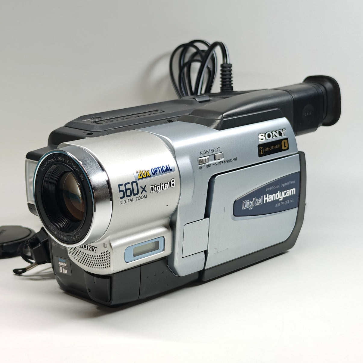 Sony Handycam DCR-TRV130E Camcorder Digital8 NightShot 560x Zoom + Charger - Native Sole Cameras