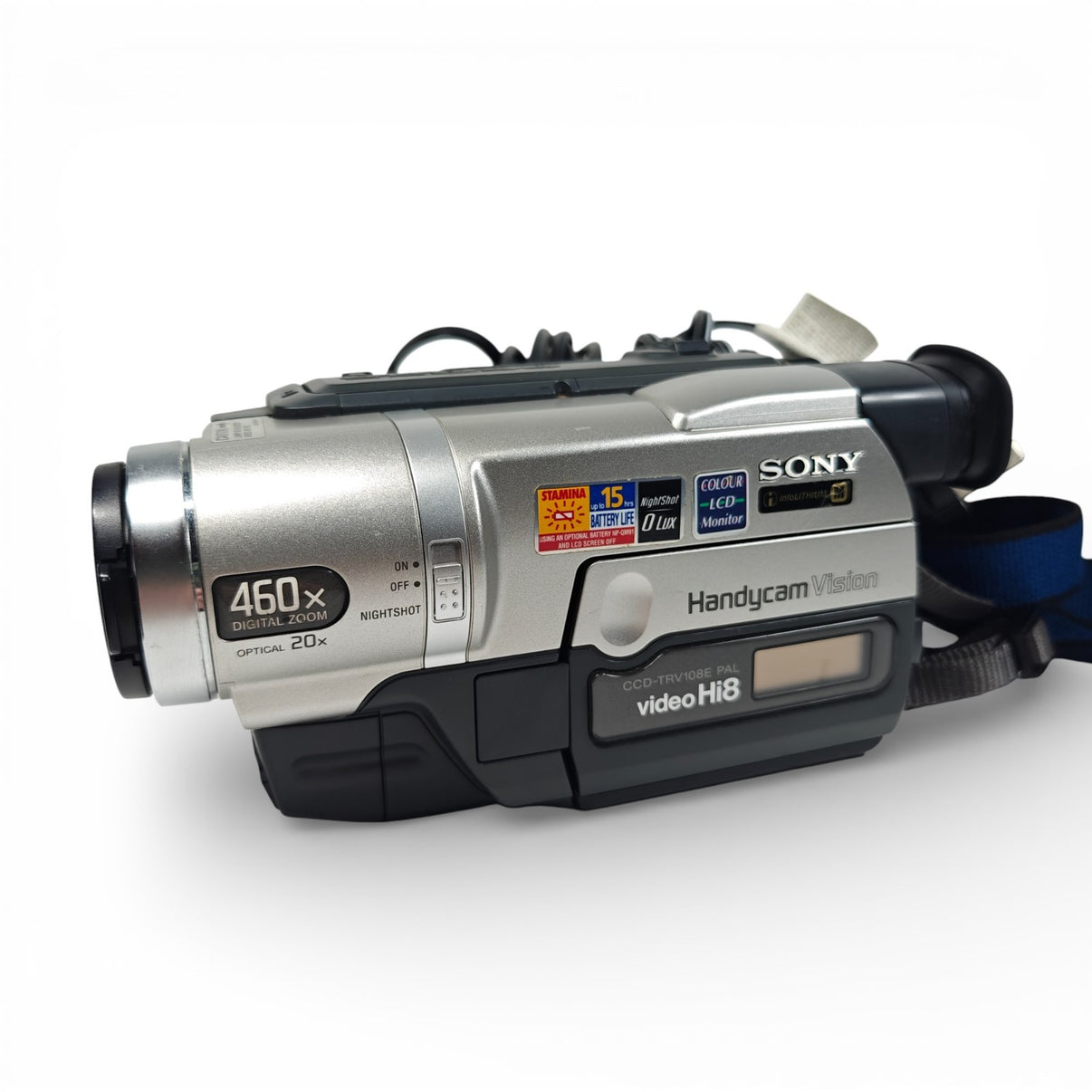 Sony Handycam CCD-TRV108E Hi8 Tape Camcorder 460x Zoom Night Vision + Charger - Native Sole Cameras