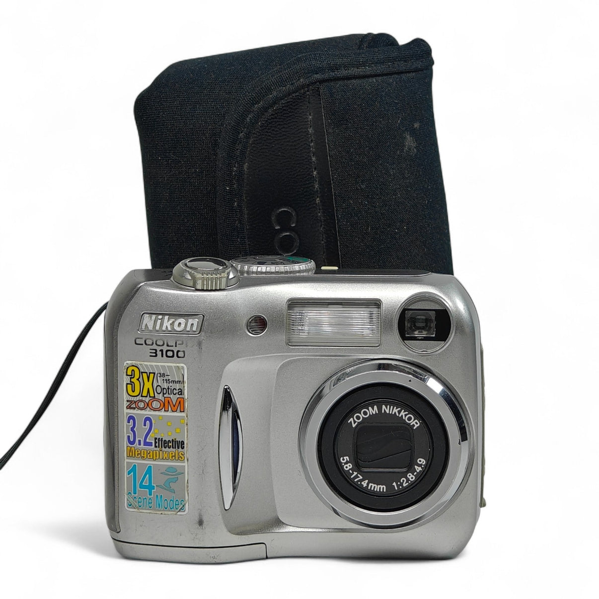 Nikon COOLPIX 3100 3.2MP Digital Camera Silver 3x Nikkor Zoom Digicam - Native Sole Cameras