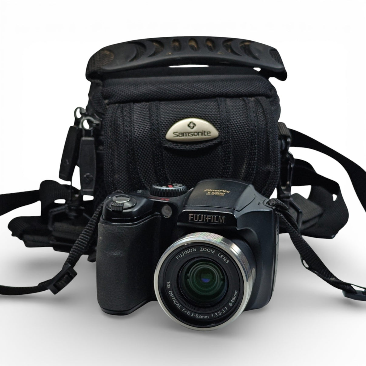 Fujifilm FinePix S5800 8MP Digital Camera Black 10x Optical Zoom + Bag - Native Sole Cameras