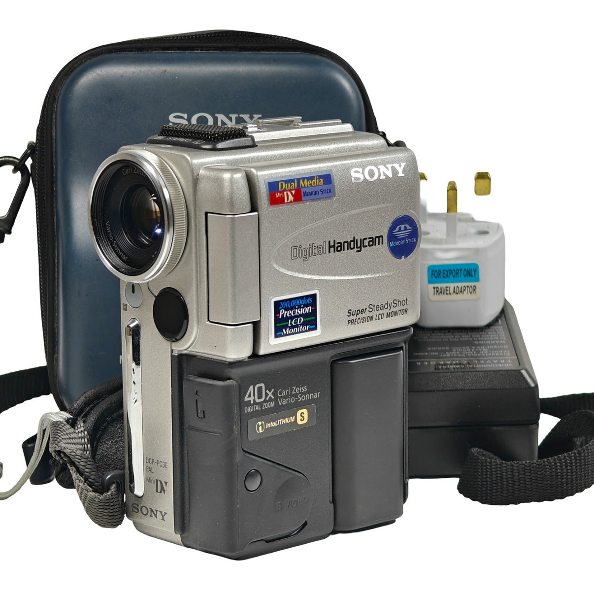 Sony Handycam DCR-PC3E Camcorder MiniDV Tape NightShot 40x Zoom + Charger - Native Sole Cameras