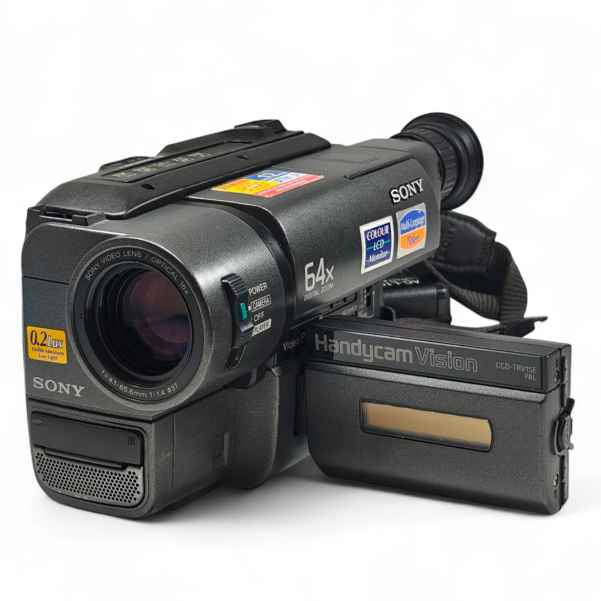 Sony Handycam CCD-TRV15E Camcorder 16x Optical Zoom Analog Video8 XR Tape Camera - Native Sole Cameras