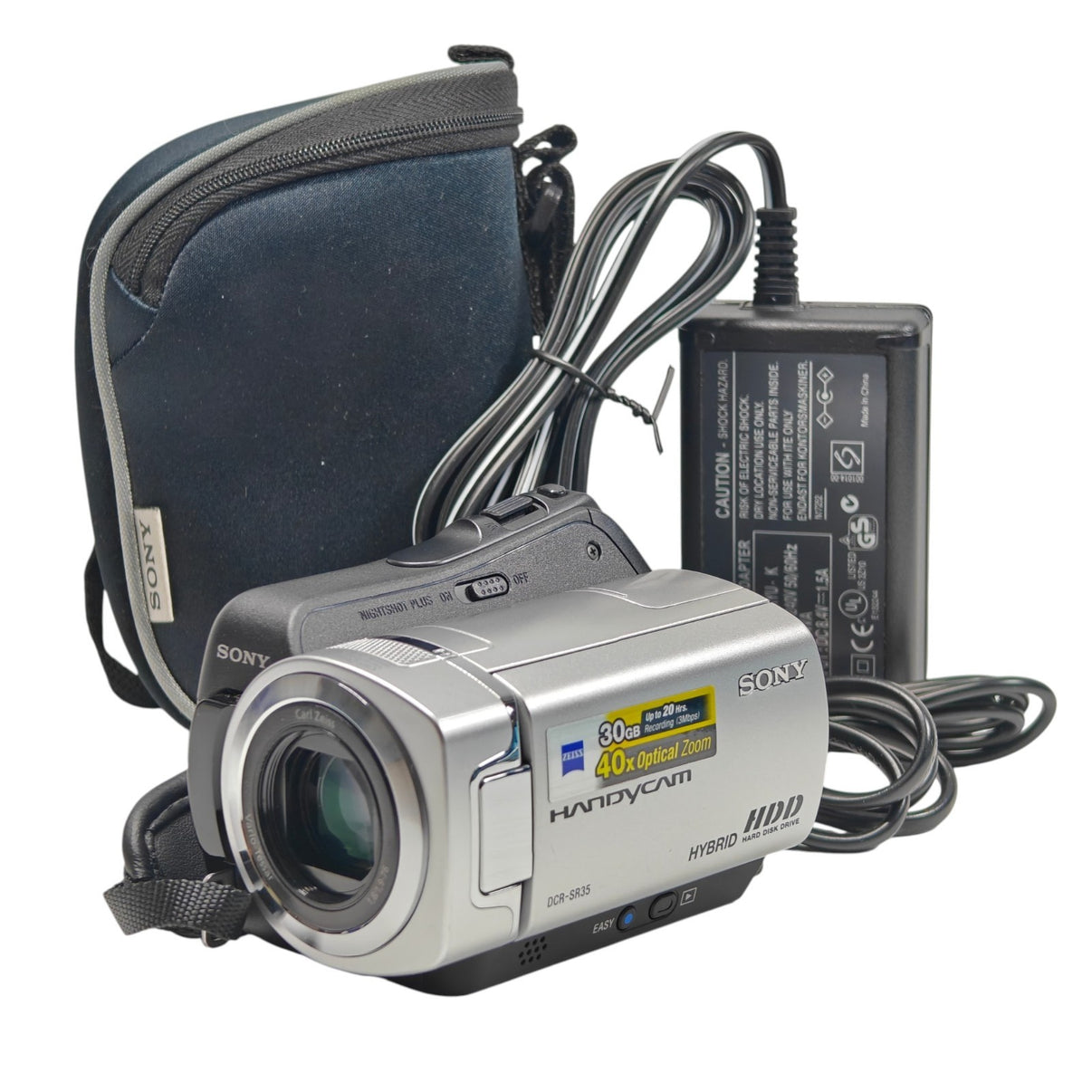 Sony Handycam DCR-SR35E Camcorder 30GB HDD NightShot 40x Zoom + Charger & Case - Native Sole Cameras