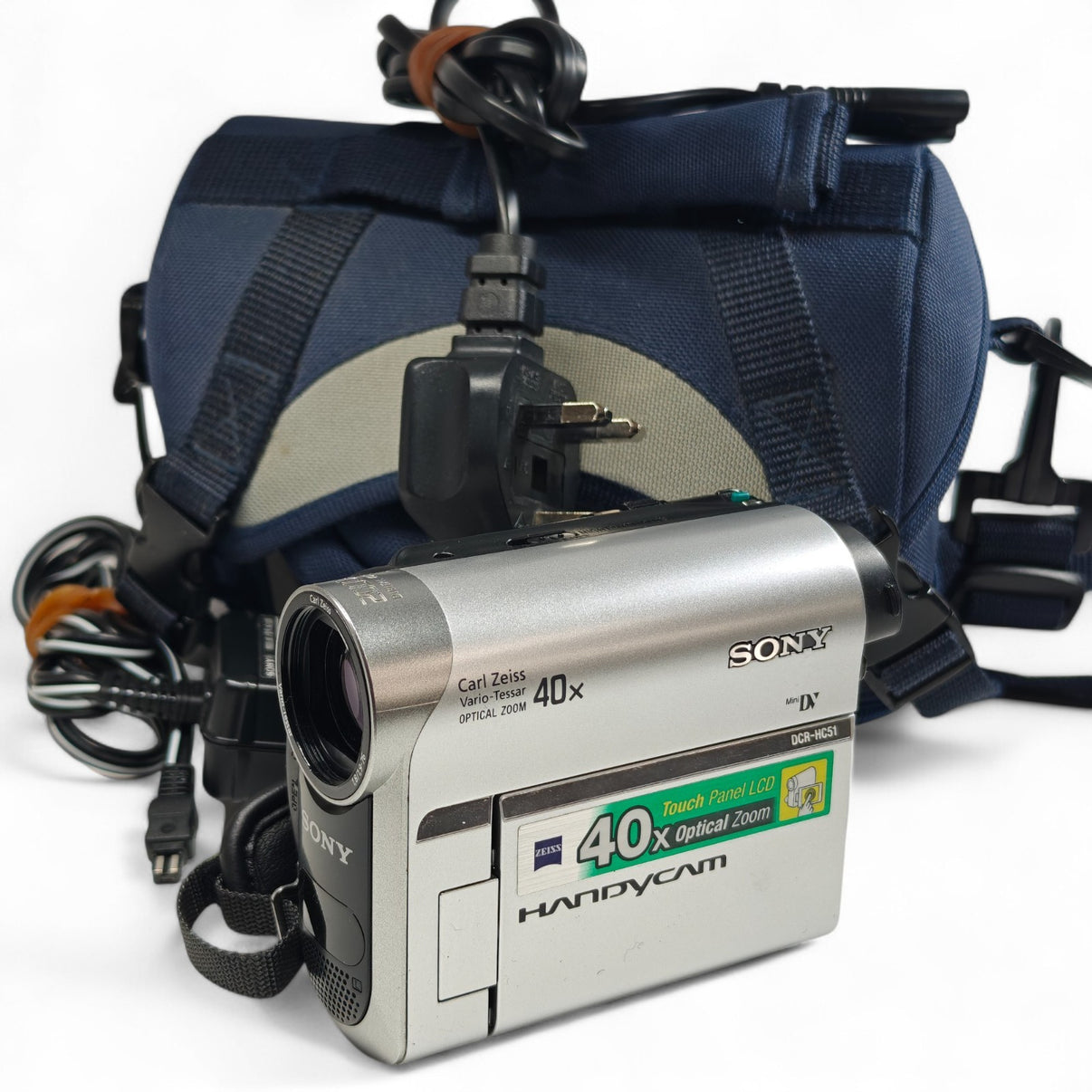 Sony Handycam DCR-HC51E Camcorder 40x Zoom NightShot Video Camera, Charger, Bag.