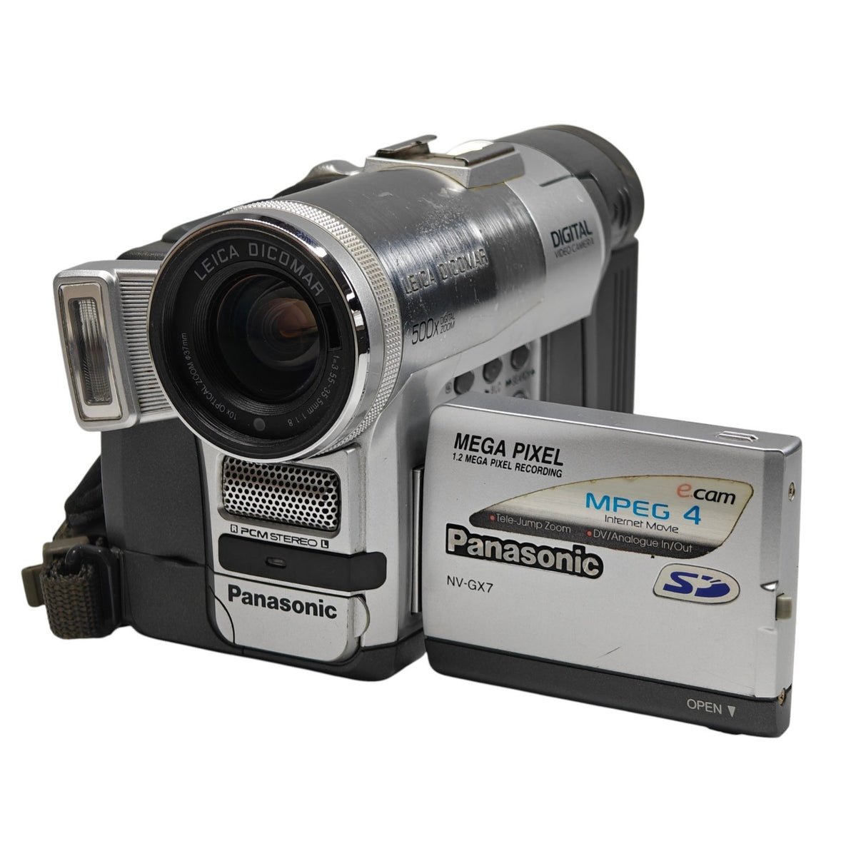 Panasonic NV-GX7 MiniDV Camcorder Silver 10x Optical Zoom Retro Y2K + Charger - Native Sole Cameras
