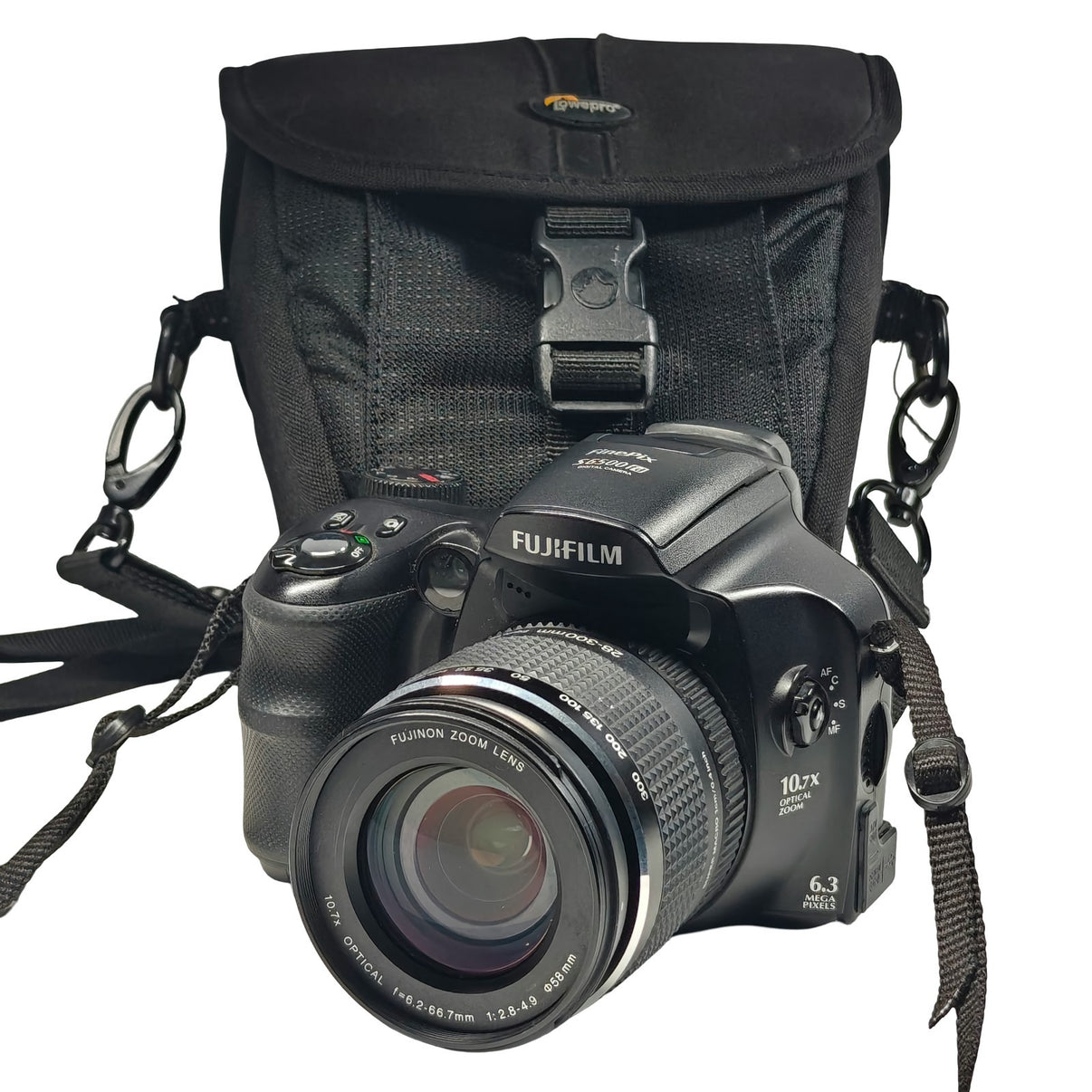 Fujifilm FinePix S6500fd 6.3MP 10.7x Zoom Digital Bridge Camera + Bag - Native Sole Cameras
