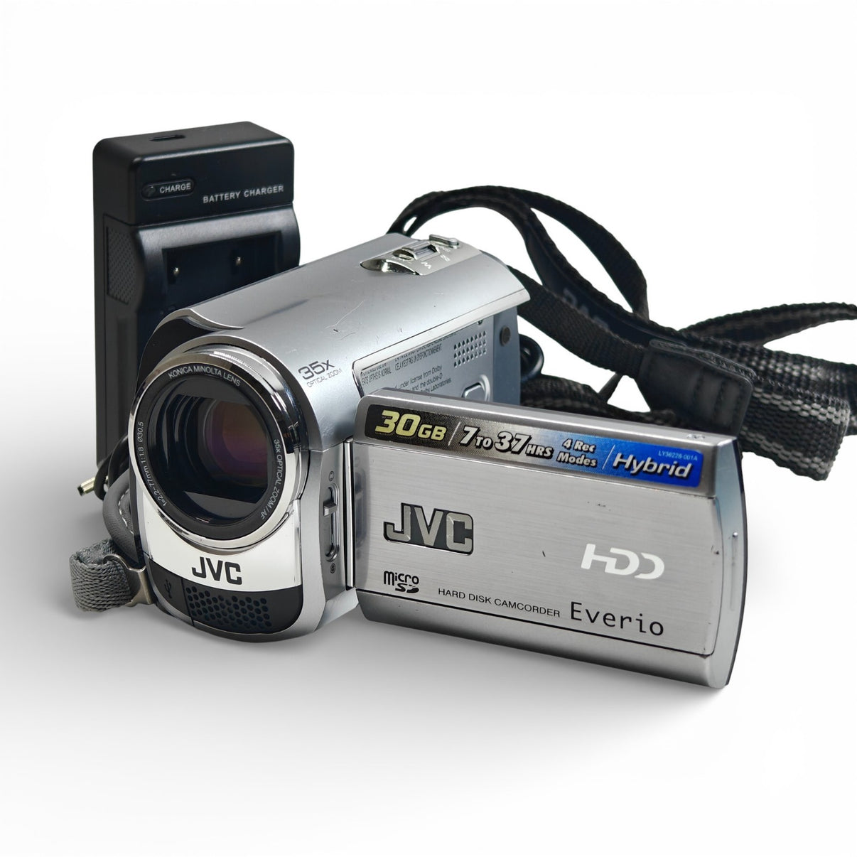 JVC Everio GZ-MG330 Camcorder 30GB HDD Silver Digital Video Camera + Charger - Native Sole Cameras
