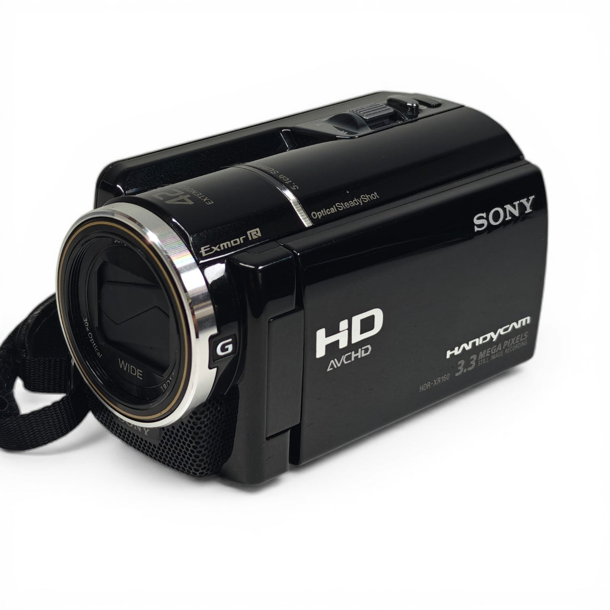 Sony Handycam HDR-XR160E Camcorder Black 160GB HDD 3.3MP HD 1080p Exmor R AVCHD - Native Sole Cameras