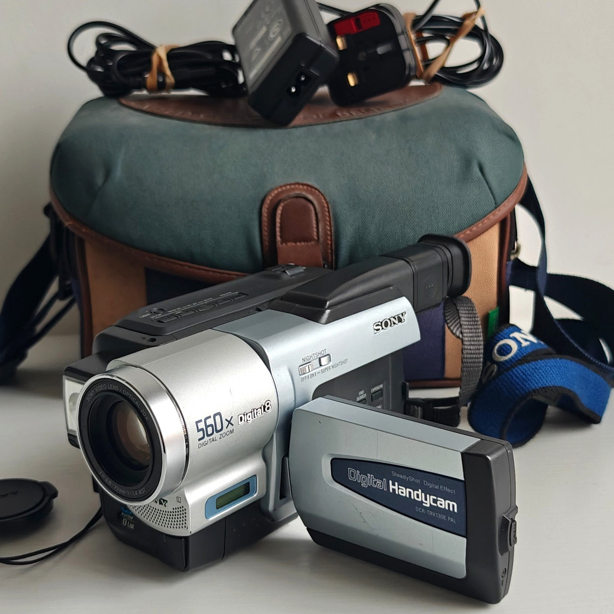 Sony Handycam DCR-TRV130E Digital8 Retro Camcorder NightShot, Charger, UCOB Bag - Native Sole Cameras