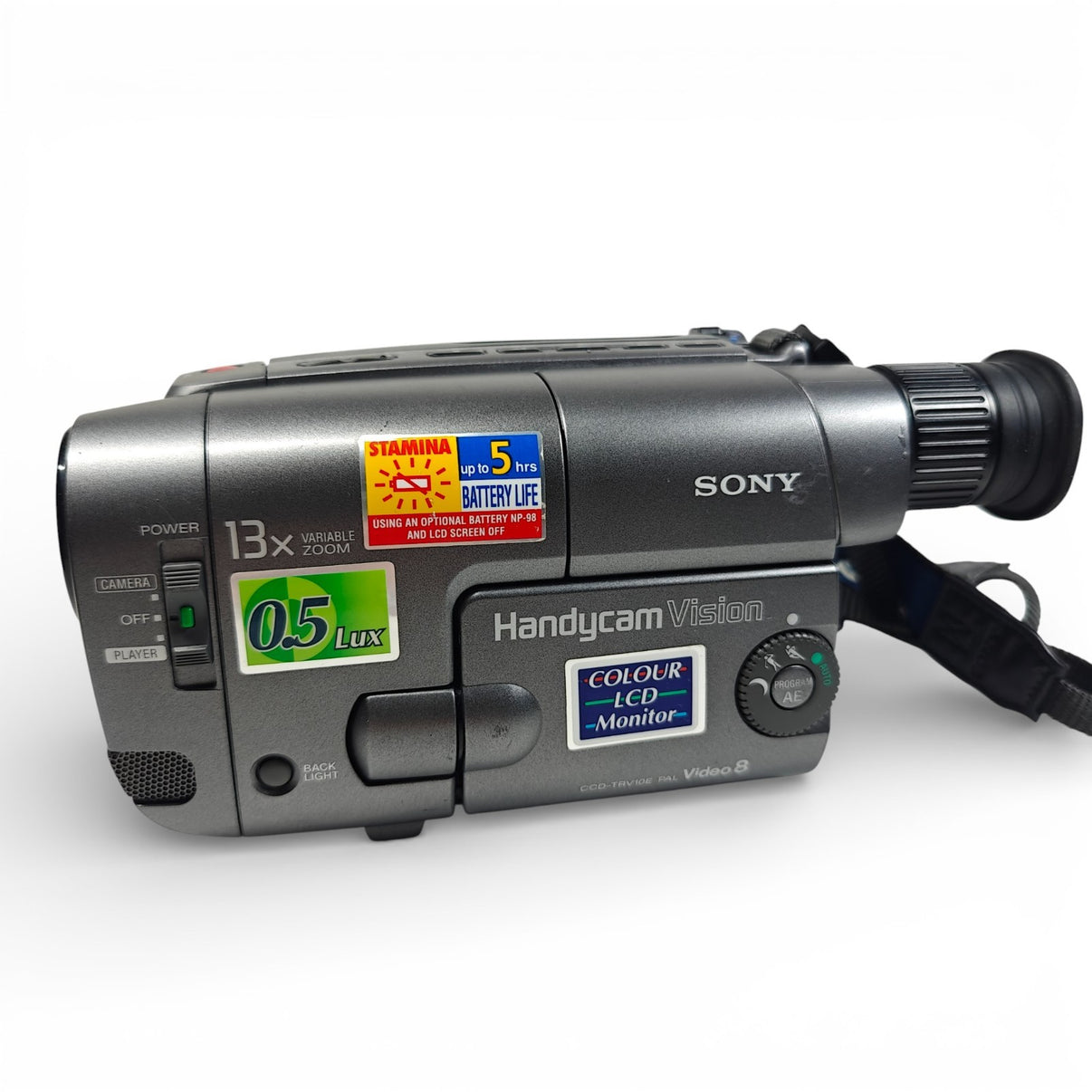 Sony Handycam CCD-TRV10E Camcorder Video8 Tape PAL 13x Retro Cam + Charger + Bag - Native Sole Cameras