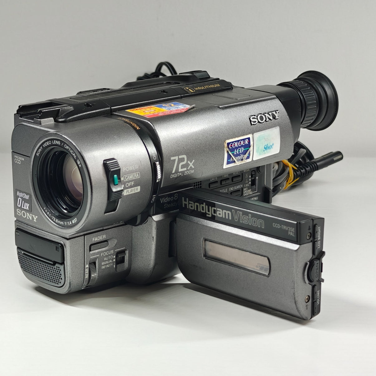 Sony Handycam CCD-TRV35E Video8 Tape Retro Camcorder 72x NightShot + Charger - Native Sole Cameras