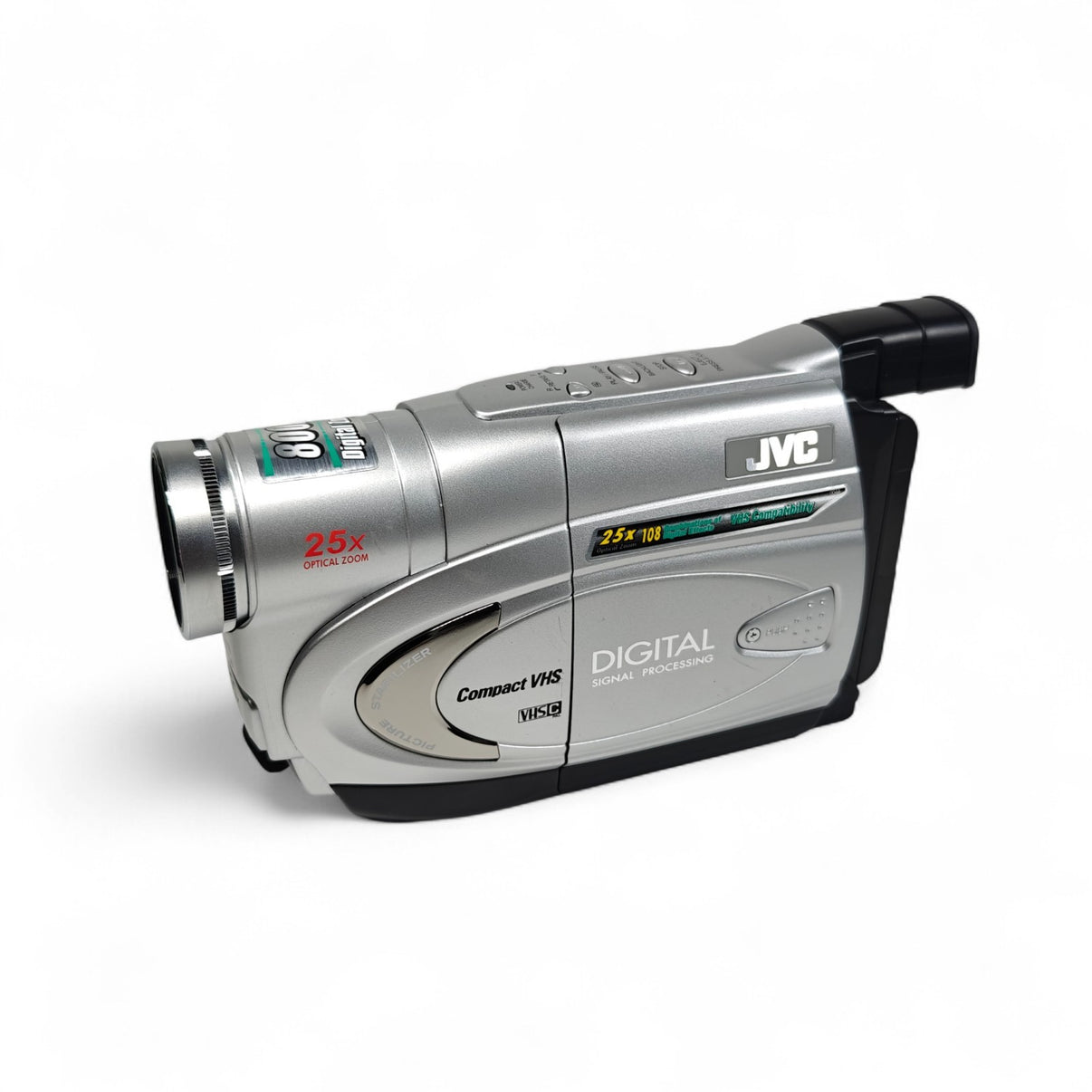 JVC GR-FX17 Camcorder VHSC 800x Zoom Analog Video Camera, Charger, Bag - Native Sole Cameras