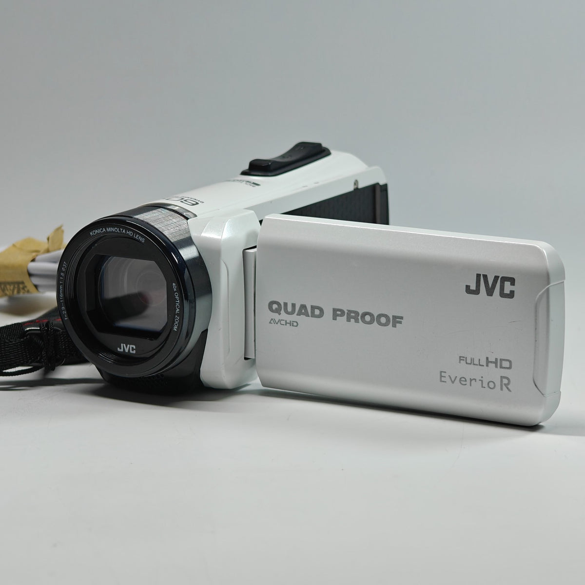 JVC Everio GZ-R415 Camcorder White Full HD 1080p 60x Zoom Waterproof + Charger - Native Sole Cameras