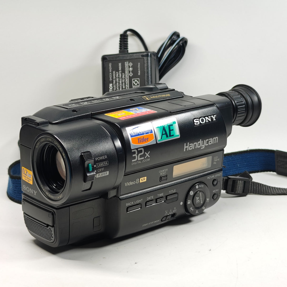 Sony Handycam CCD-TR411E Camcorder Video8 XR Tape Analogue 32x Zoom + Charger - Native Sole Cameras