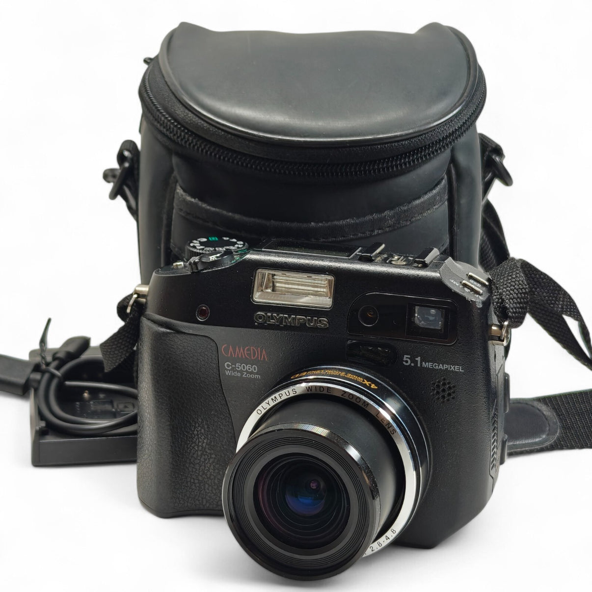 Olympus CAMEDIA C-5060 Wide Zoom Digital Camera 5.1MP 4x Retro, Bag, Charger - Native Sole Cameras