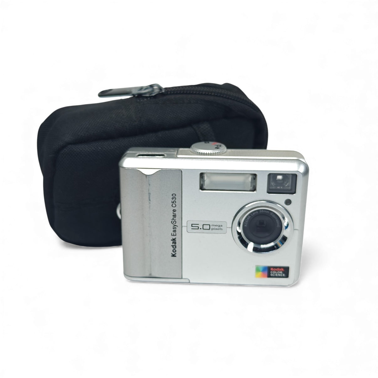 Kodak EasyShare C530 Digital Camera Silver 5MP Retro Digicam + Case - Native Sole Cameras