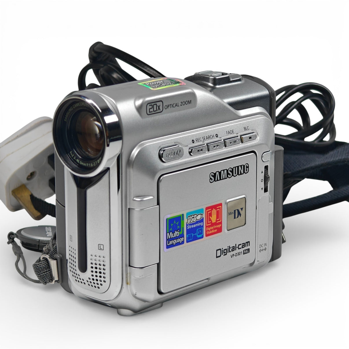 Samsung VP-D301 Camcorder MiniDV Tape 22x Zoom 2.5" LCD Night Vision + Charger - Native Sole Cameras