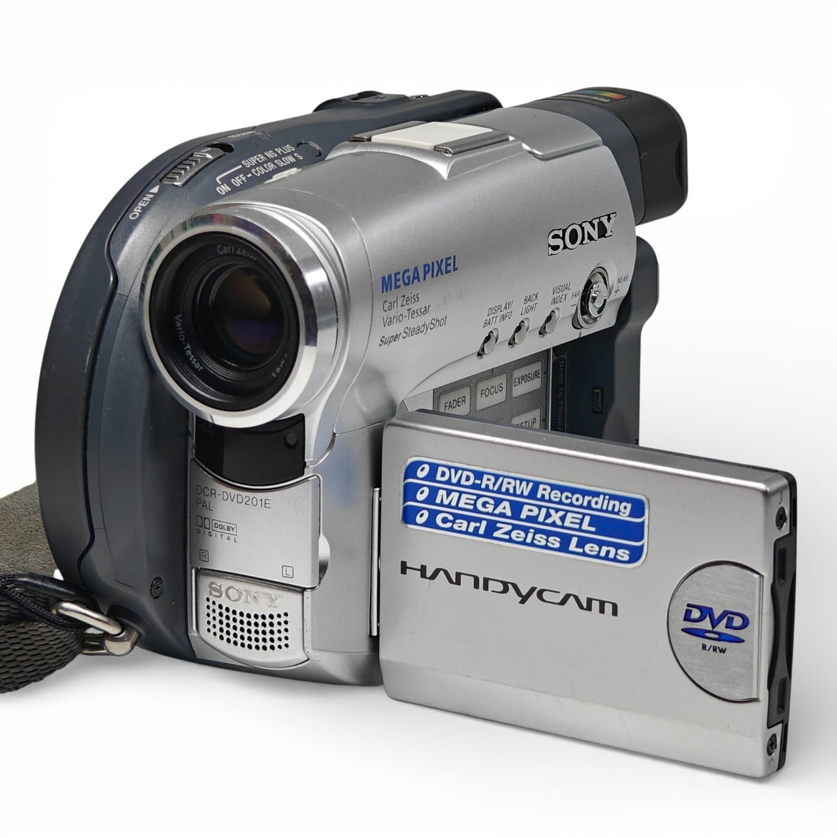 Sony Handycam DCR-DVD201E Camcorder NightShot DVD RW Video Camera Bundle - Native Sole Cameras