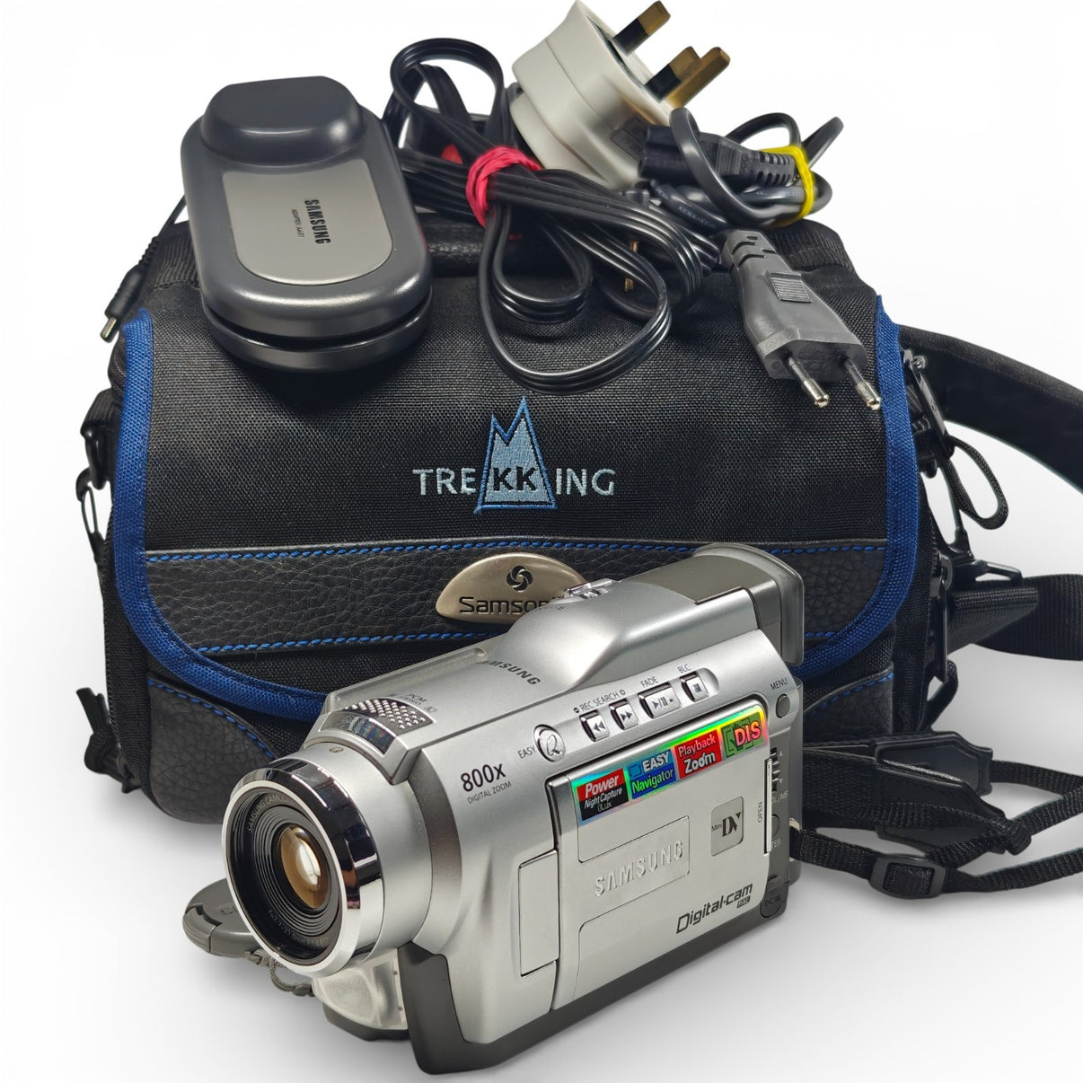 Samsung VP-D20 Camcorder MiniDV Tape 800x Digital Zoom 0 Lux LCD + Extras - Native Sole Cameras