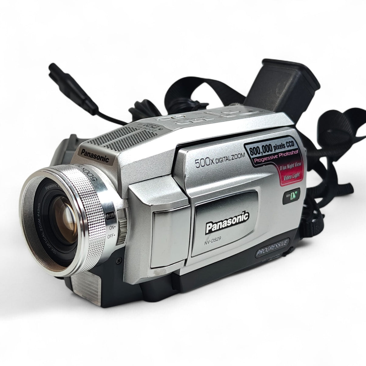 Panasonic NV-DS29 Camcorder MiniDV 500x Zoom Analog Retro Video Camera + Charger.