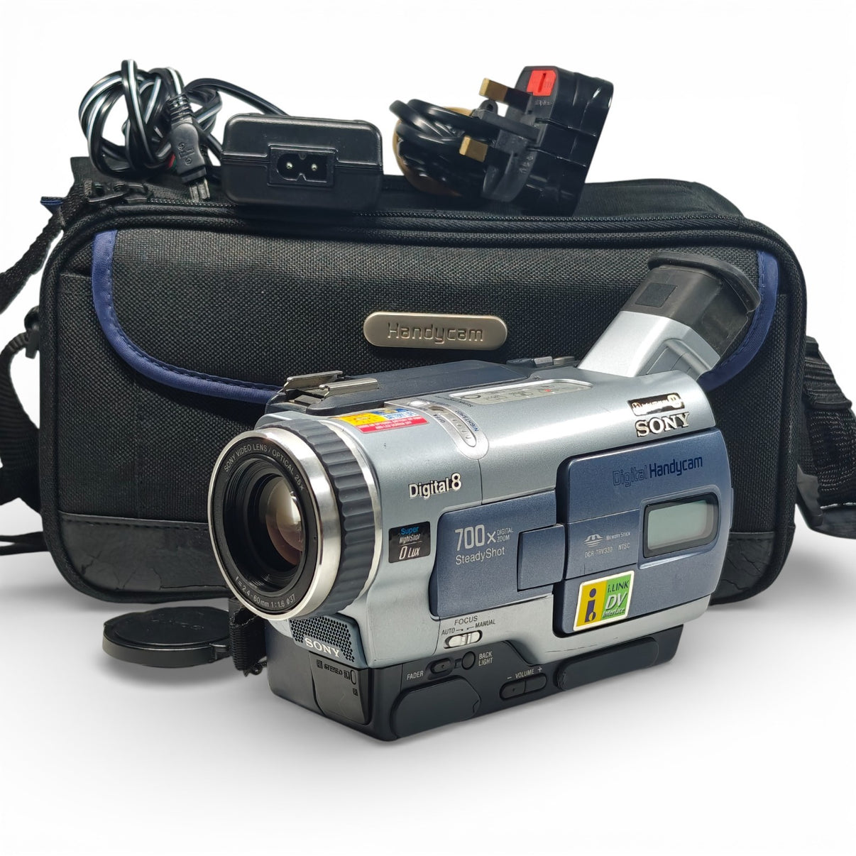 Sony Digital Handycam DCR-TRV330 Digital8 Camcorder NTSC 25x NightShot Bundle - Native Sole Cameras