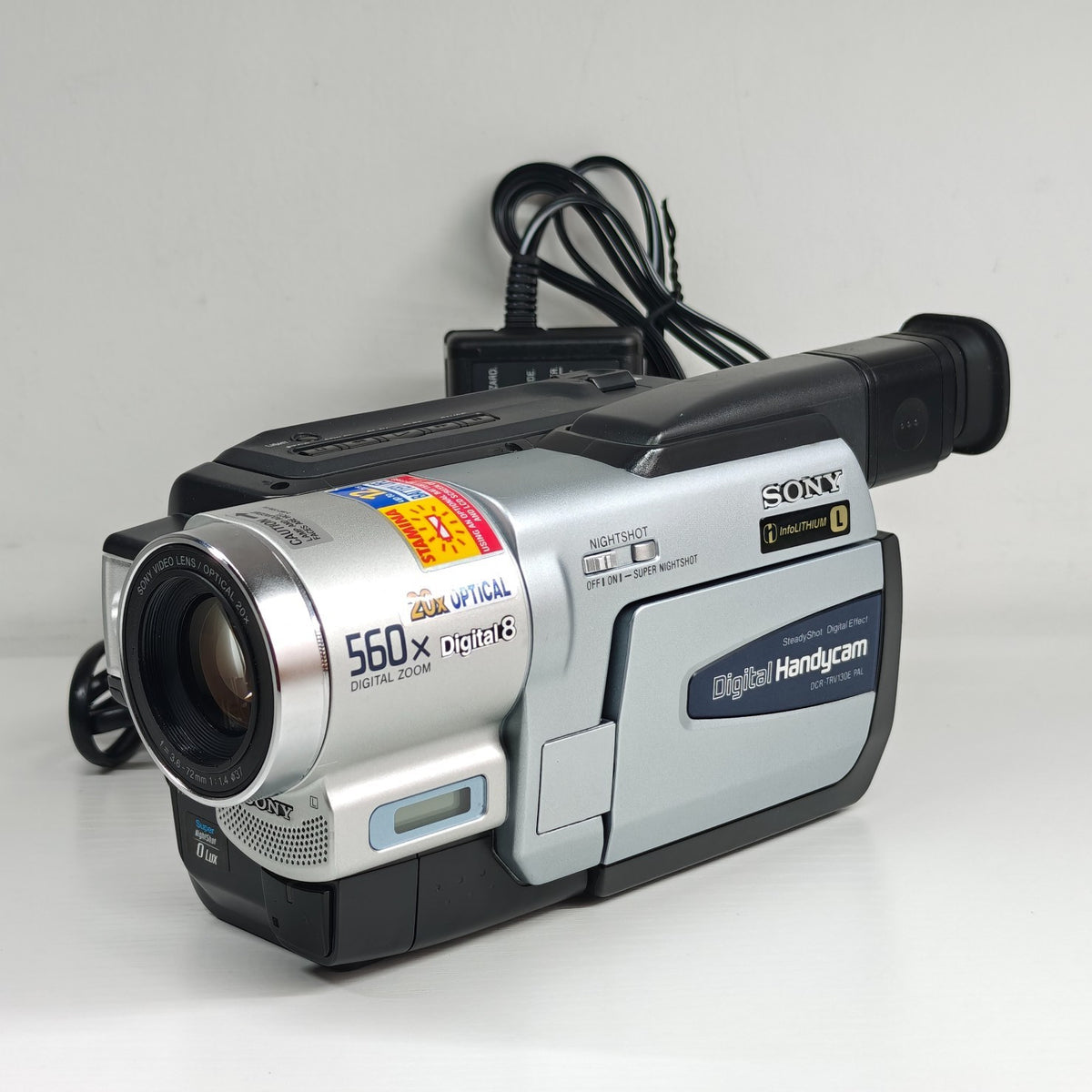 Sony Handycam DCR-TRV130E Digital8 Retro Camcorder NightShot 560x Zoom + Charger - Native Sole Cameras