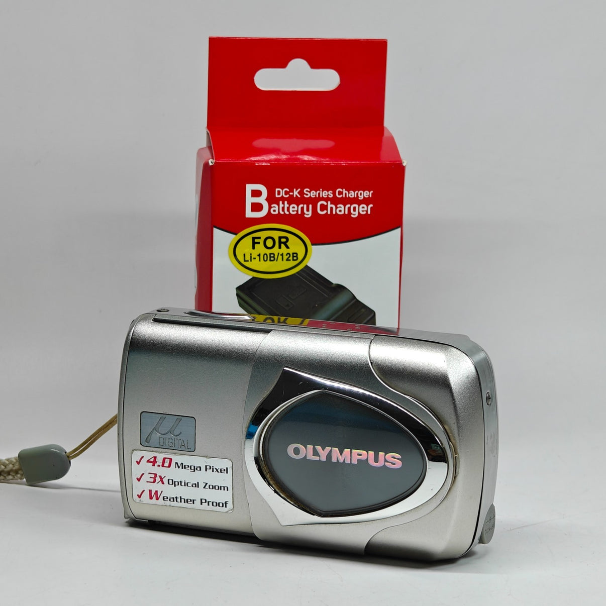 Olympus mju µ 410 Digital Camera Silver 4.0MP Retro 2000s Digicam + Charger - Native Sole Cameras