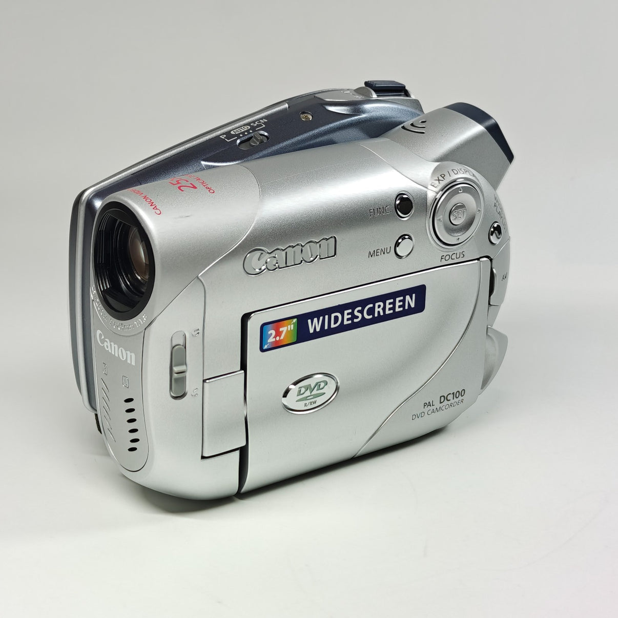 Canon DC100 DVD R/RW Camcorder Silver 25x Zoom Stylish Video Camera + Charger - Native Sole Cameras