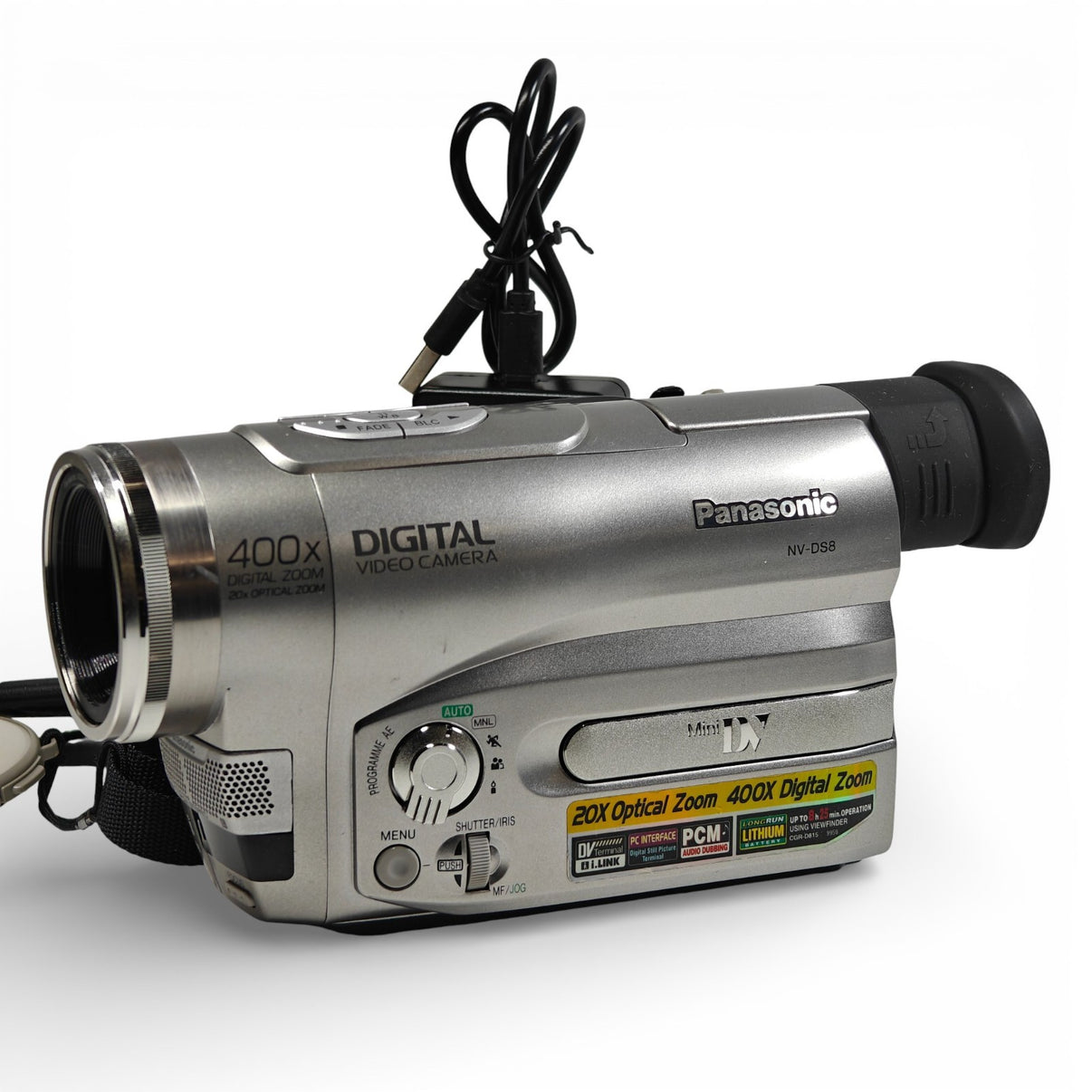Panasonic NV-DS8 Camcorder MiniDV CCD 400x Retro Digital Video Camera + Charger - Native Sole Cameras