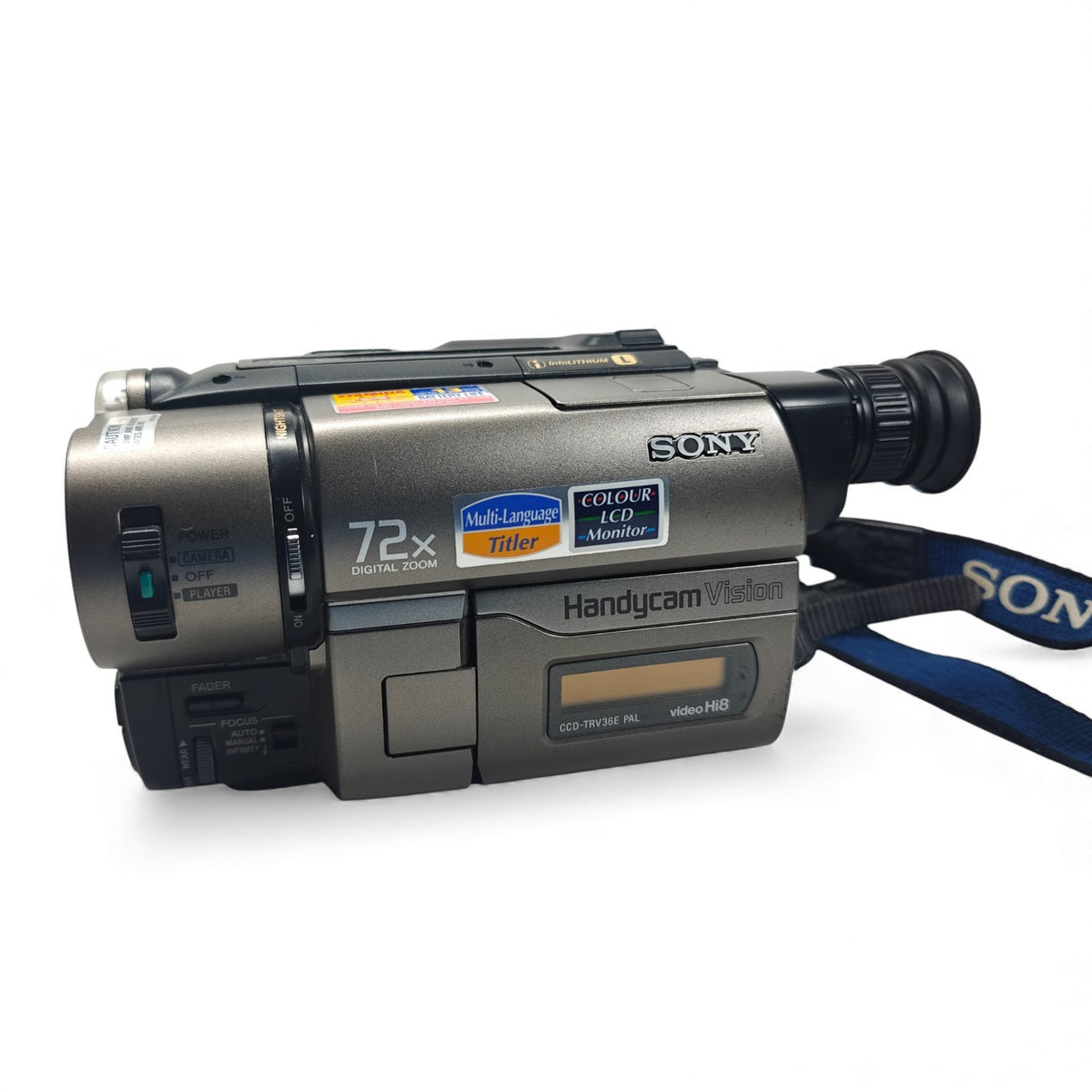 Sony Handycam CCD-TRV36E Camcorder 72x Zoom NightShot Hi8 Tape Camera + Charger - Native Sole Cameras
